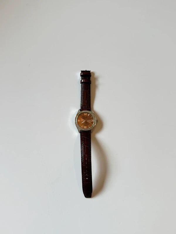 Merona Red Snakeskin Watch