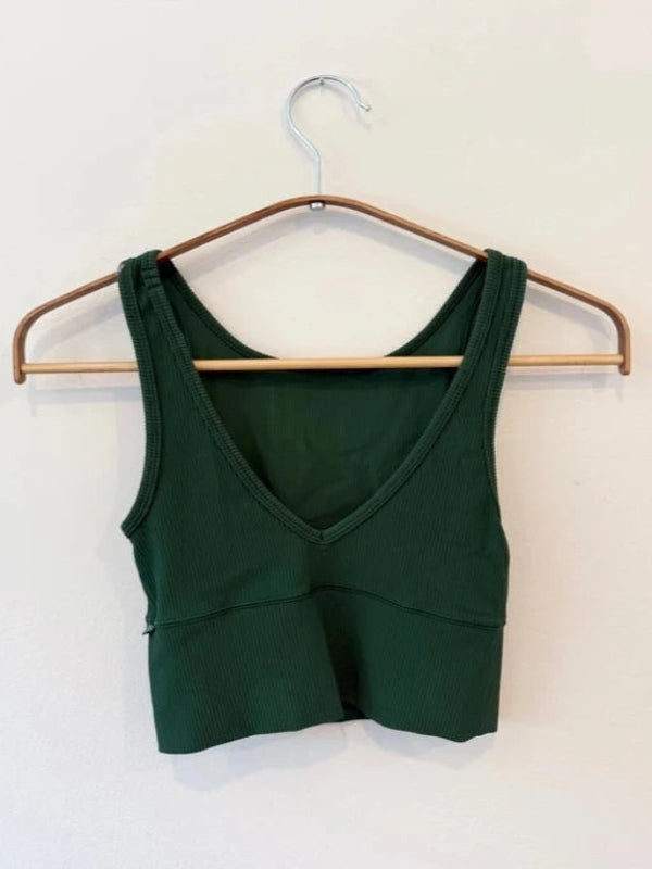 Dark Green Lululemon Tank