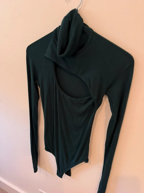 Alix NYC Green Carder Bodysuit in Jade/Forest Green