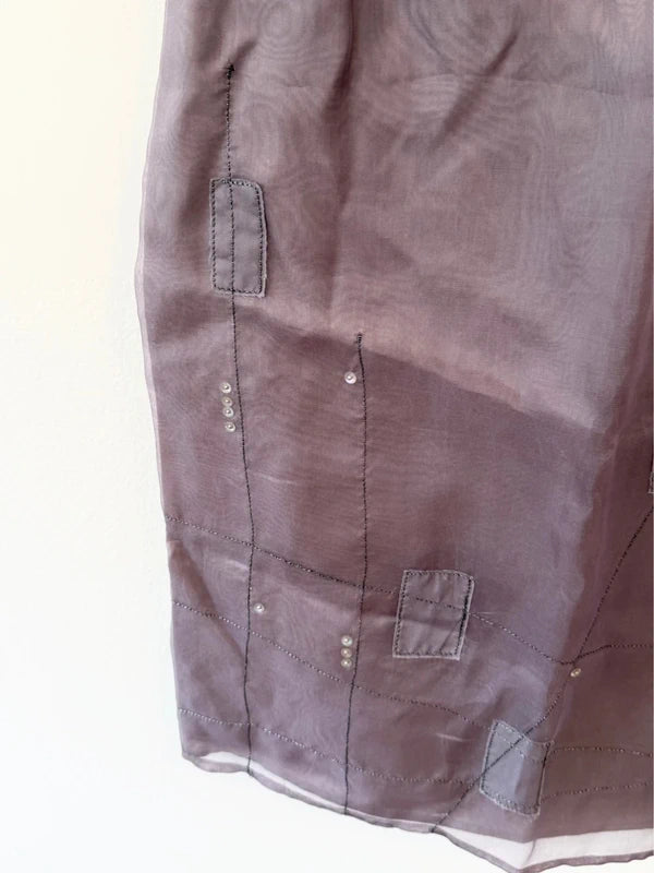Purple Laundry Skirt with Design