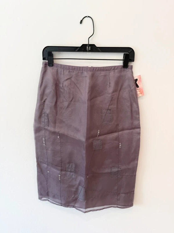 Purple Laundry Skirt with Design