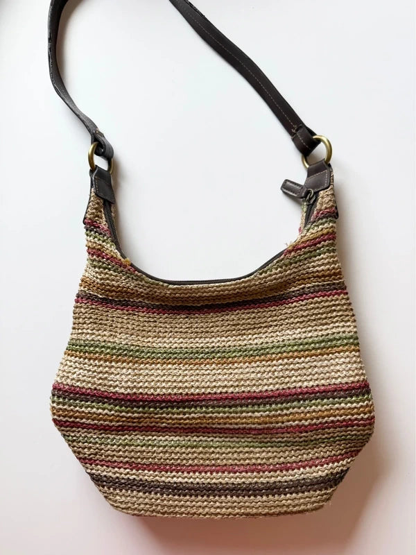 Strada Woven Multi Stripe Shoulder Bag