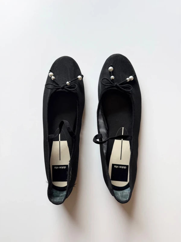 Dolce Vita Cadel Pearl Mesh Mary Jane Ballet Flats