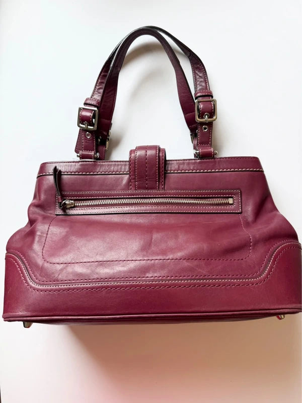 Authentic Vintage Coach Hamptons Leather Carryall Satchel