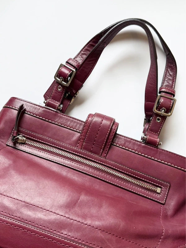 Authentic Vintage Coach Hamptons Leather Carryall Satchel