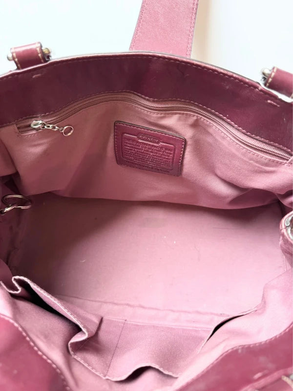 Authentic Vintage Coach Hamptons Leather Carryall Satchel