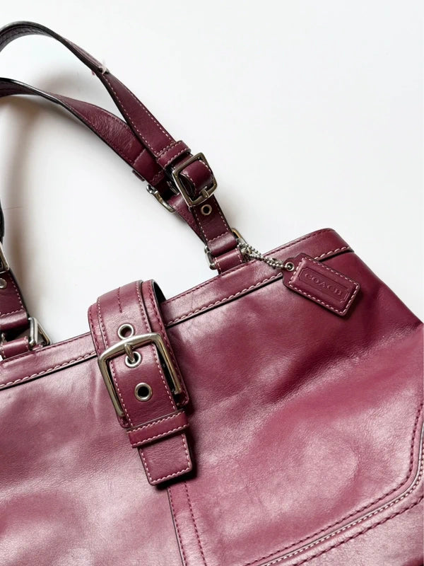 Authentic Vintage Coach Hamptons Leather Carryall Satchel