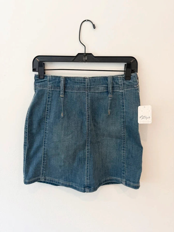 Free People Jean Skirt