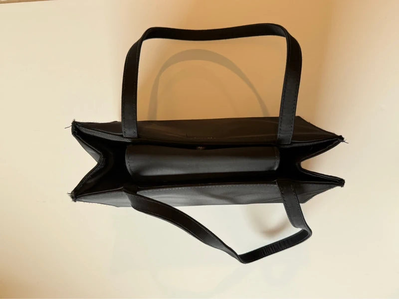 Vintage Black Nylon Kate Space Shoulder Bag