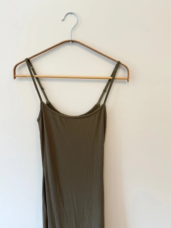Skims Body Dress Olive Color