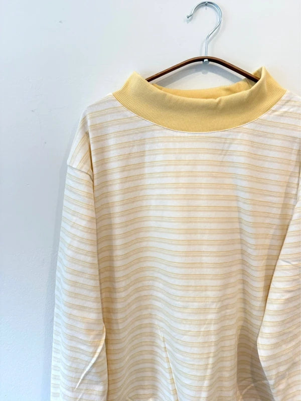 Parke Striped Mockneck Pullover
