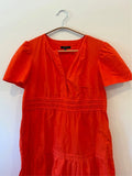Quince Tiered Orange Maxi Dress