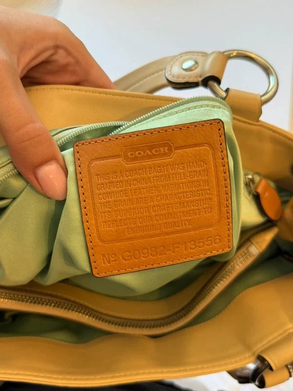 Coach Kyra Leather Scarf Shoulder Bag