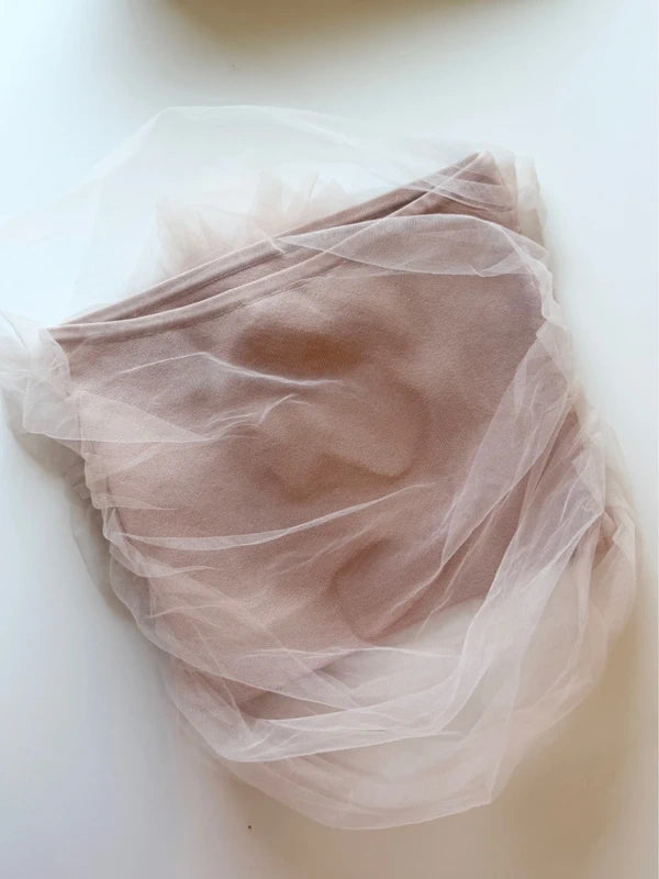 Pink Tulle Flower Top