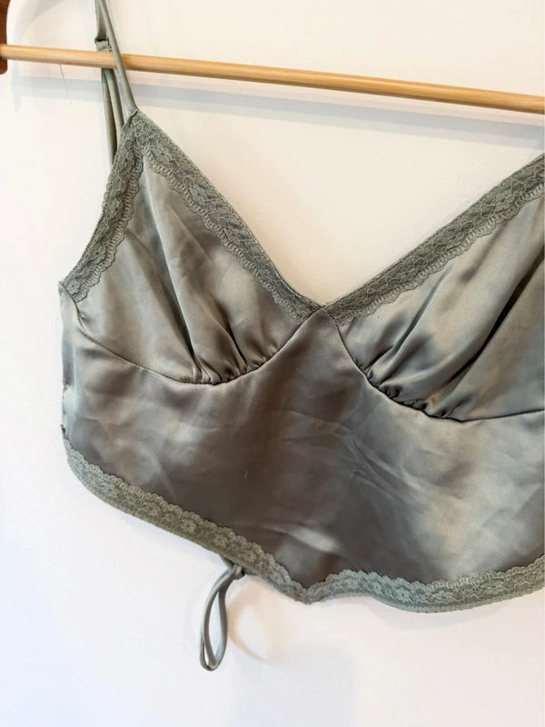 Green Silk Top