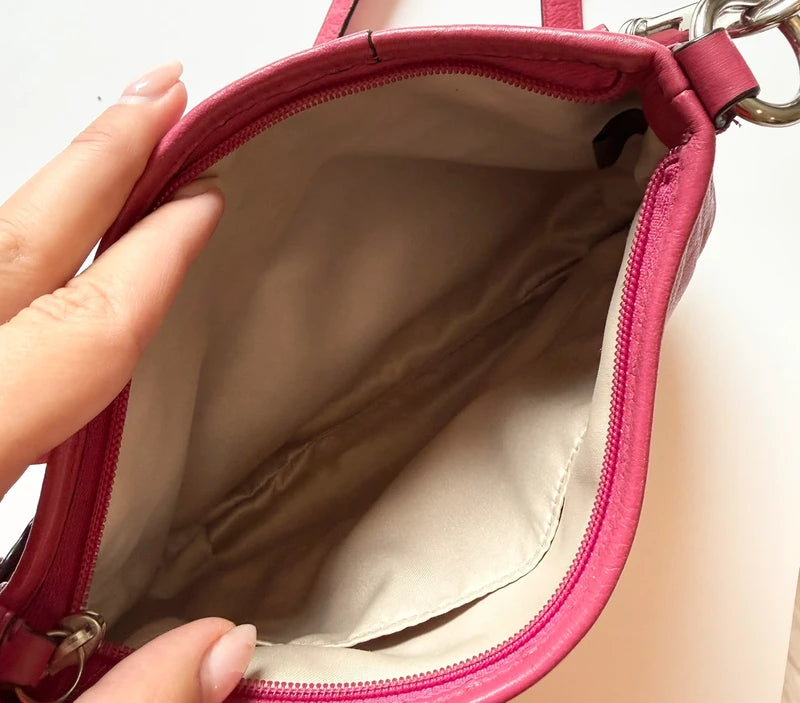 Hot Pink Ashley Coach Crossbody Bag