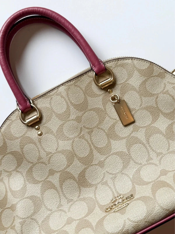 Coach Katy Satchel in Signature Canvas