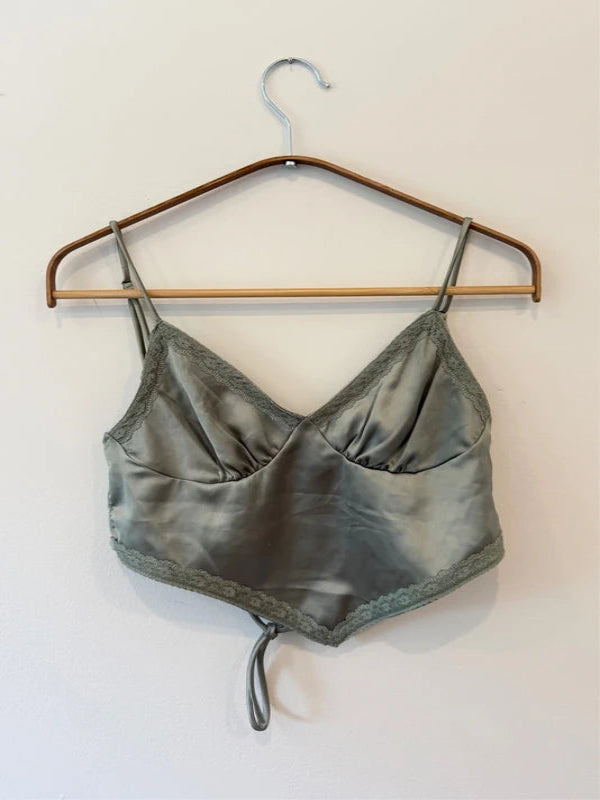 Green Silk Top