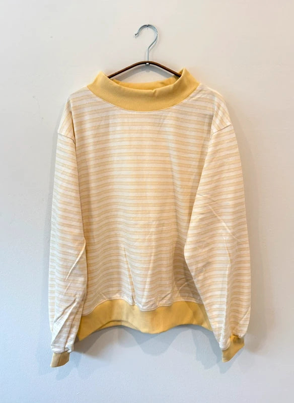 Parke Striped Mockneck Pullover