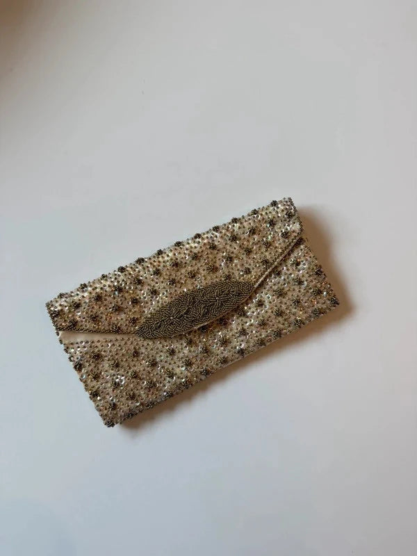 Elegant Vintage Beaded Evening Clutch