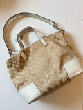 White Coach Signature Canvas Tote Bag