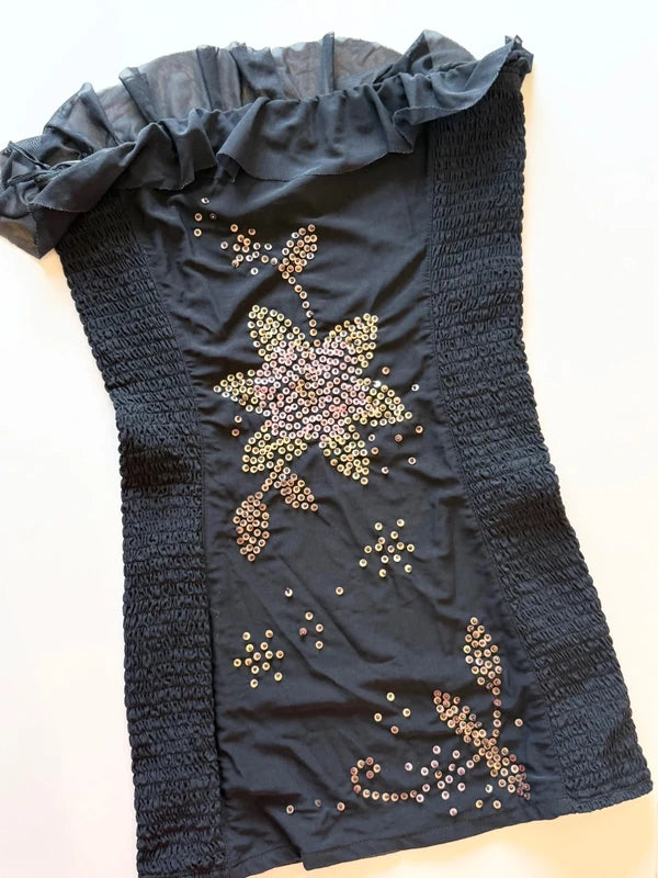 Floral Beaded Free People Top