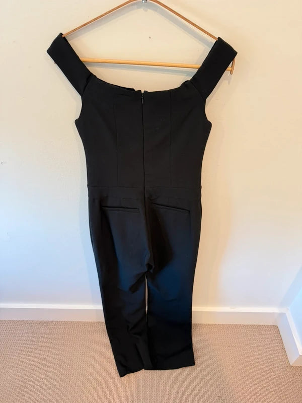 L’AGENCE Black Velvet Jumpsuit