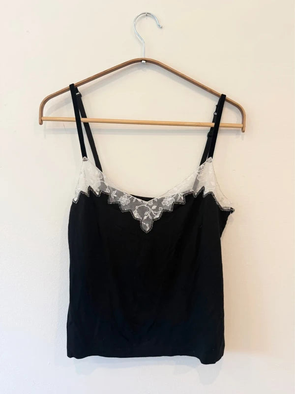 Vintage Banana Republic Black Lace Tank