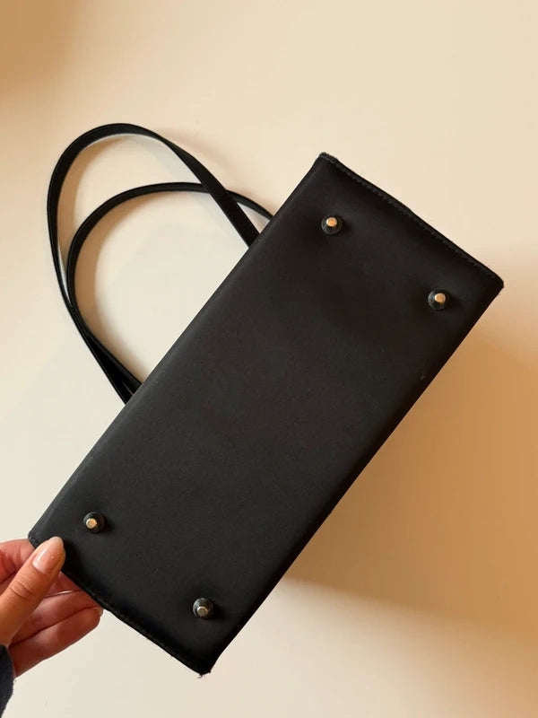 Vintage Black Nylon Kate Space Shoulder Bag