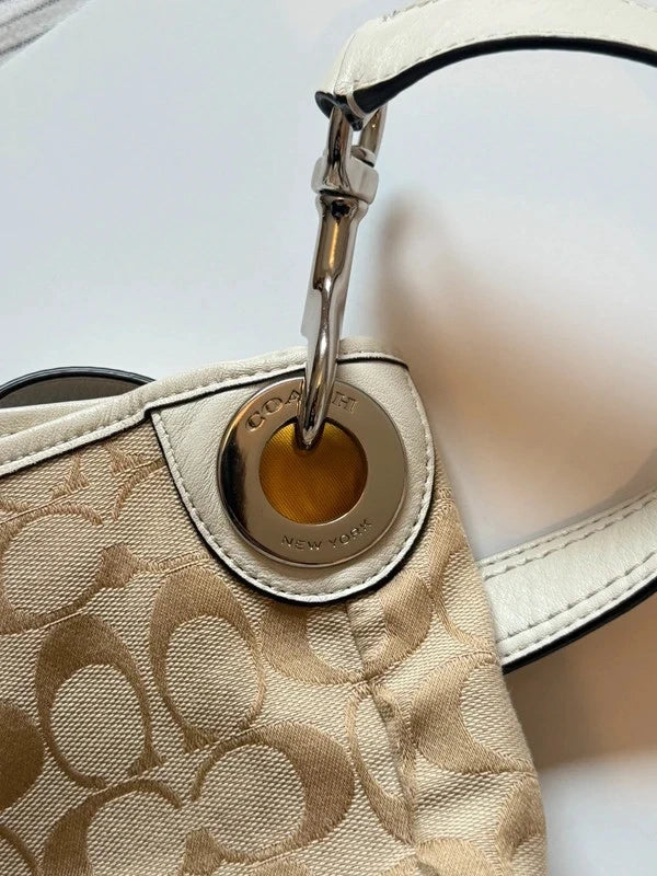 White Coach Signature Canvas Tote Bag