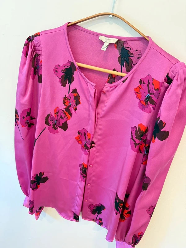 Joie Antonela Orchid Floral Blouse