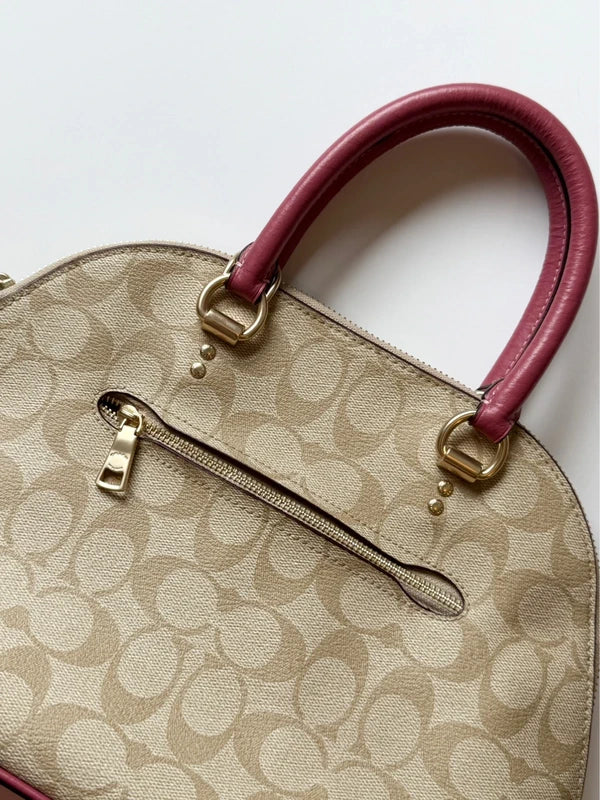 Coach Katy Satchel in Signature Canvas
