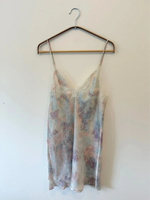 Vintage Victoria Secret Watercolor Slip Dress