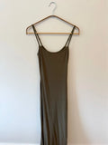 Skims Body Dress Olive Color