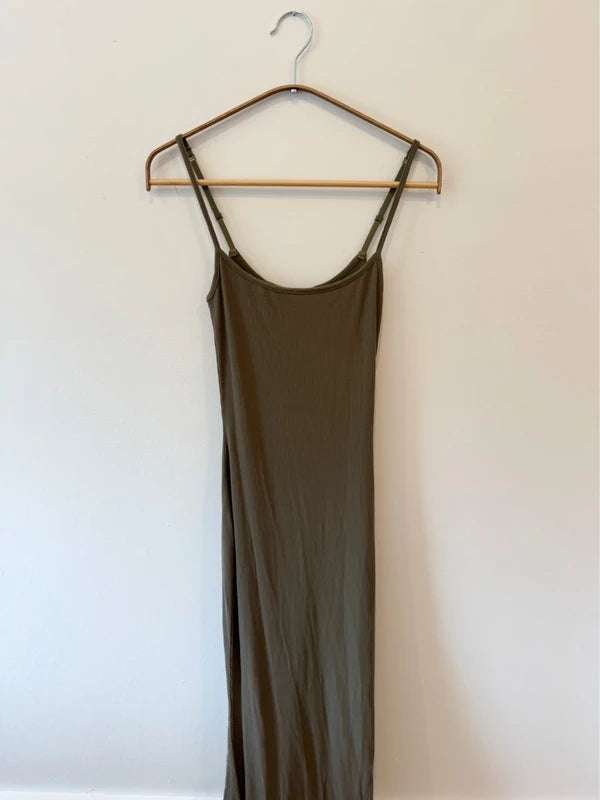 Skims Body Dress Olive Color