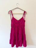 Mini Pink Silk Dress