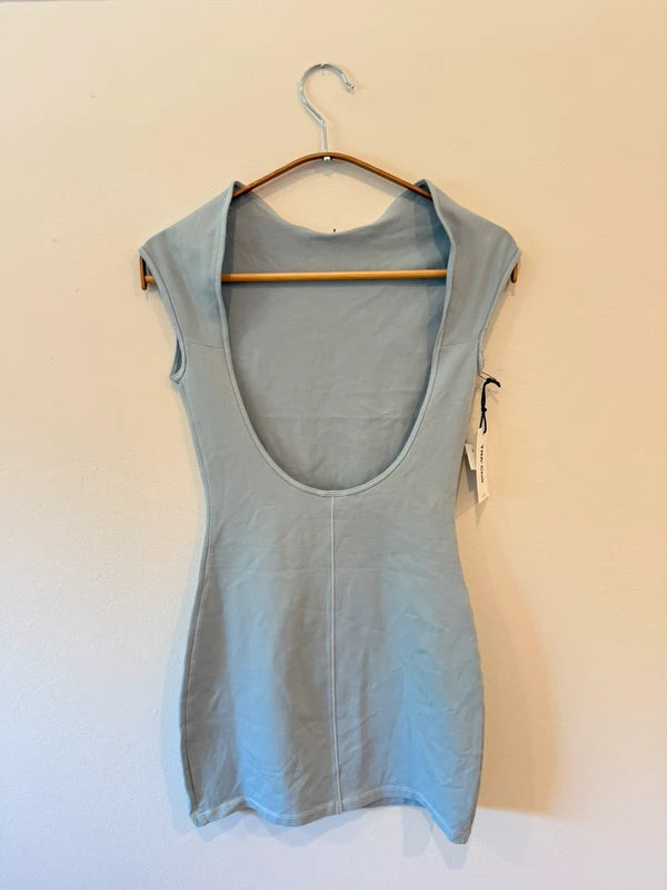 TNA Chill Aritzia Mini Dress in Blue