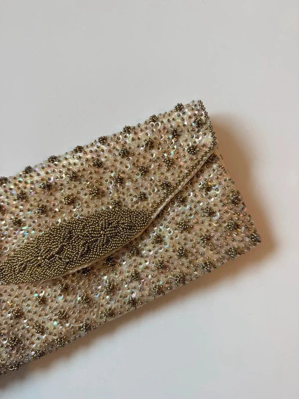 Elegant Vintage Beaded Evening Clutch