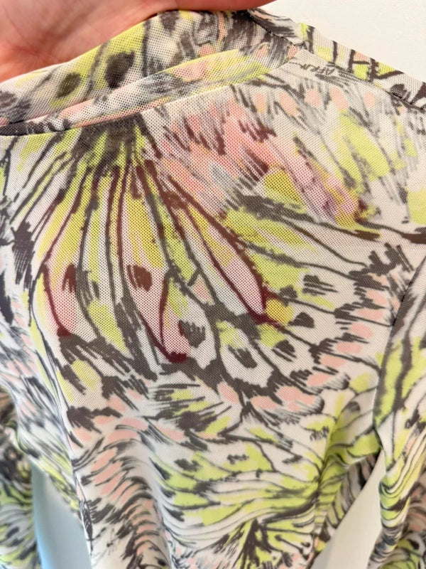AFRM Zadie Power Mesh Turtleneck Top