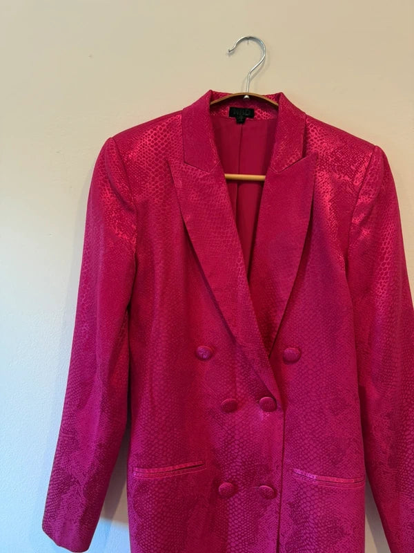 NBD Terra Blazer Dress in Fuchsia Purple
