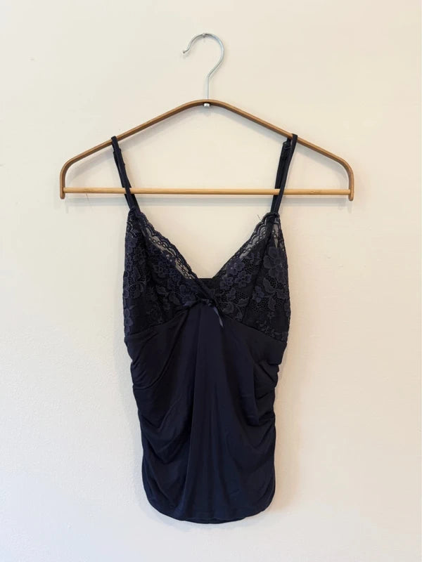 Navy Lace Tank