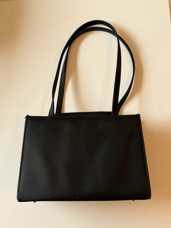 Vintage Black Nylon Kate Space Shoulder Bag