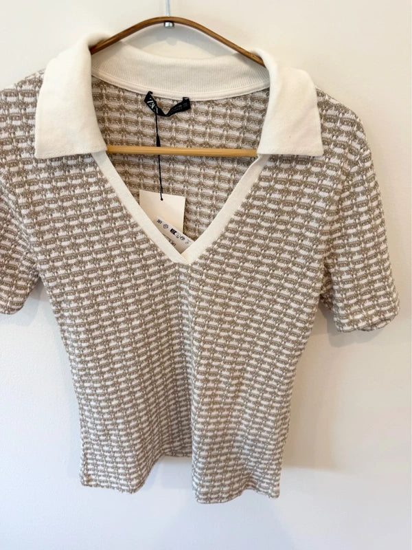 Zara Jacquard Polo Shirt
