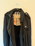 Burberry Brit Zip Front Moto Utility/Rain Coat