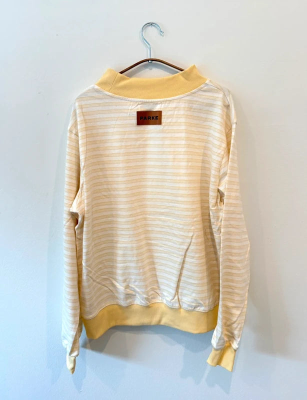 Parke Striped Mockneck Pullover