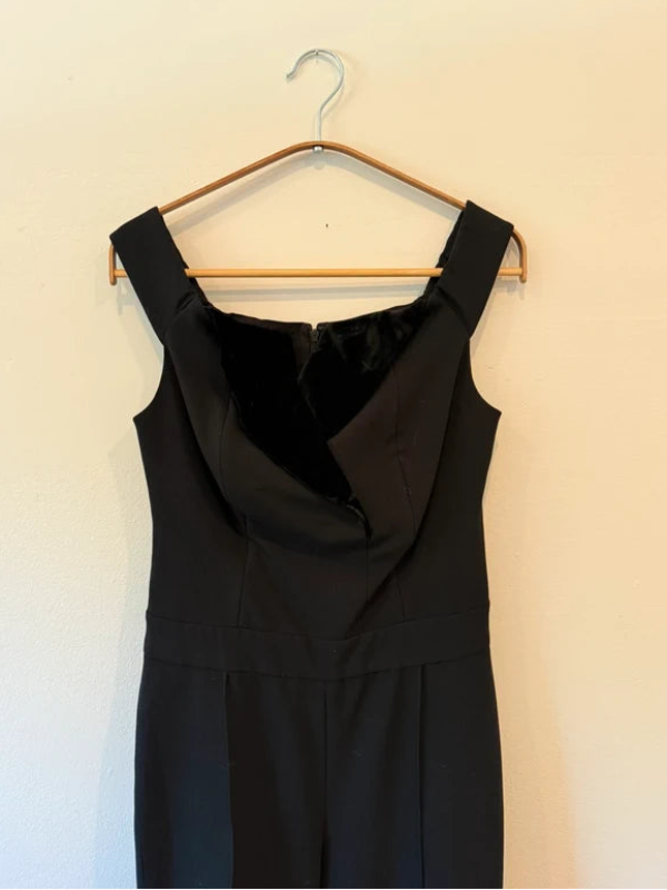 L’AGENCE Black Velvet Jumpsuit