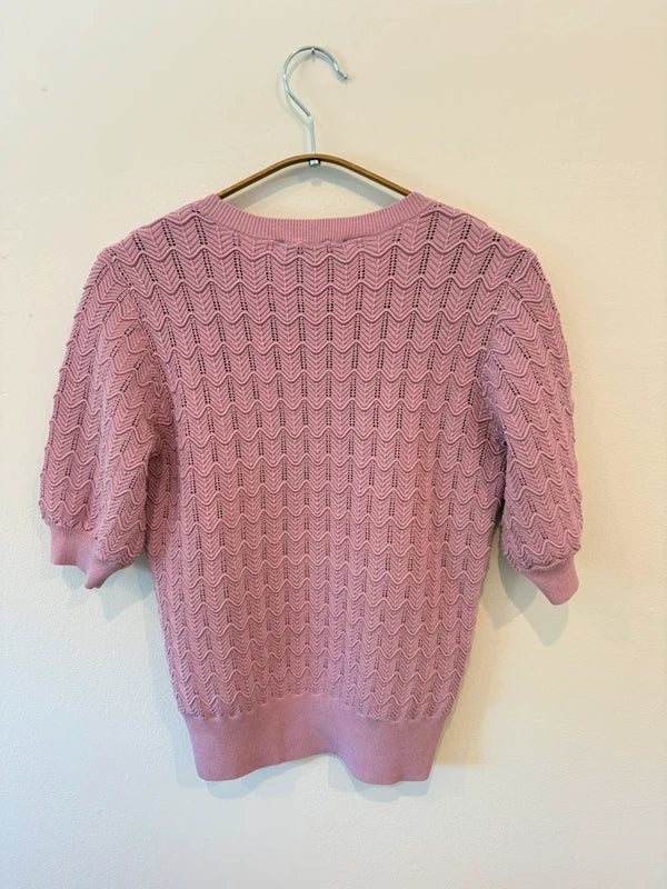 Ann Taylor Maeve Pink Short Sleeve